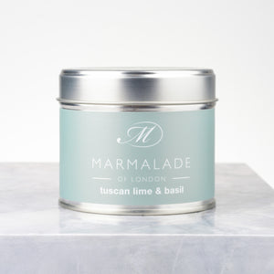 Tuscan Lime & Basil Medium Tin Candle