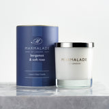 Bergamot & Soft Rose Large Glass Candle Bergamot & Soft Rose Large Glass Candle